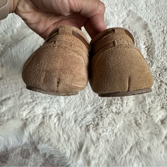 Minnetonka Tan Suede Leather Chrissy‎ Moccasin Slippers Womens 6 - Picture 4 of 6
